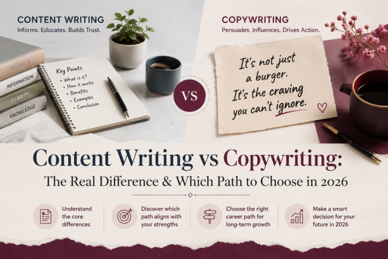 Content Writing vs Copywriting: The Real Difference & Which Path to Choose in 2026